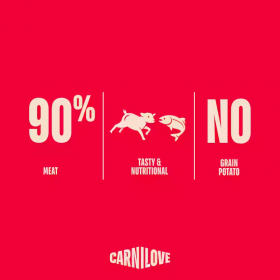 Супер премиум месно лакомство за кучета  Carnilove Jerky Snack Lamb & Salmon с агнешко месо и сьомга 100 г